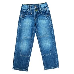 H&M Boy's Distressed Adjustable Blue Denim Jeans